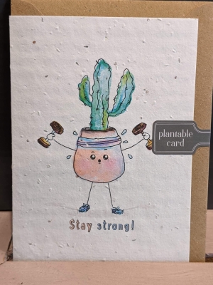 Plantable Card    Stay Strong