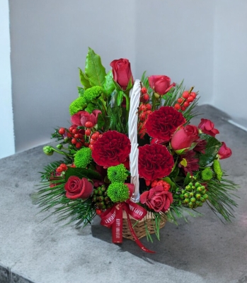 Romantic Red Basket