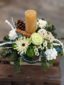 Cosy Winter Candle Arrangement