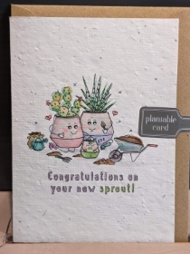 Plantable Card   New Baby